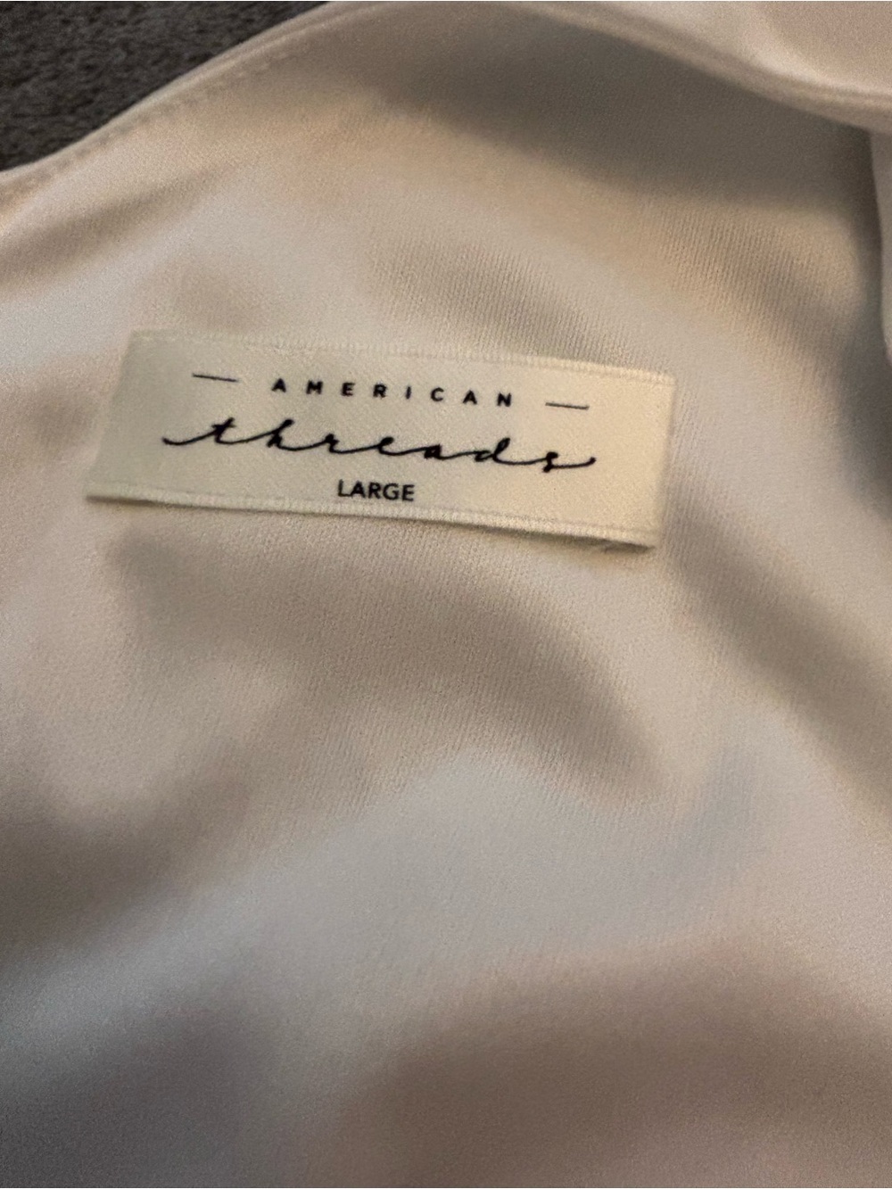 American Threads One-Shoulder Ivory Ruffle Mini Dress - Picture 6 of 6